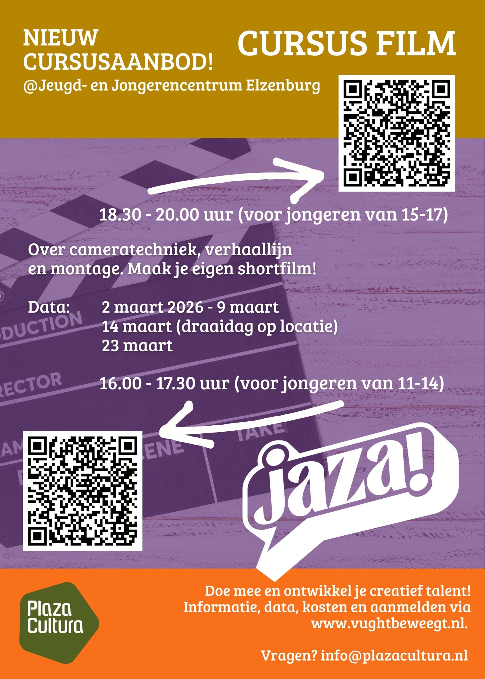 Cursus FILM jongeren Vught