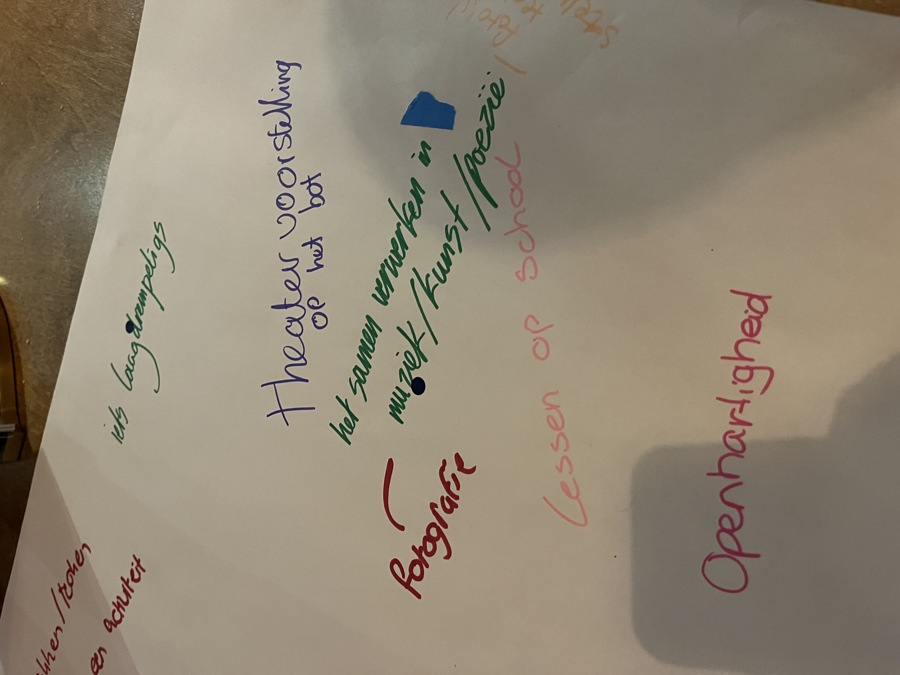 Mental health brainstorm met Op het bot