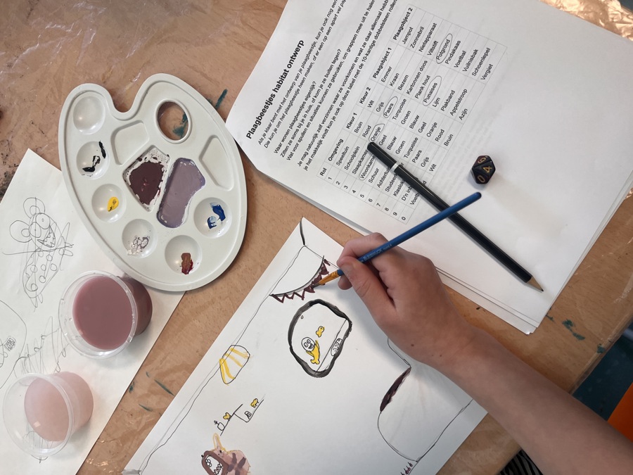 Villa Creatief - Tekenen schilderen met gouache